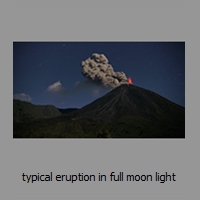 typical eruption in full moon light